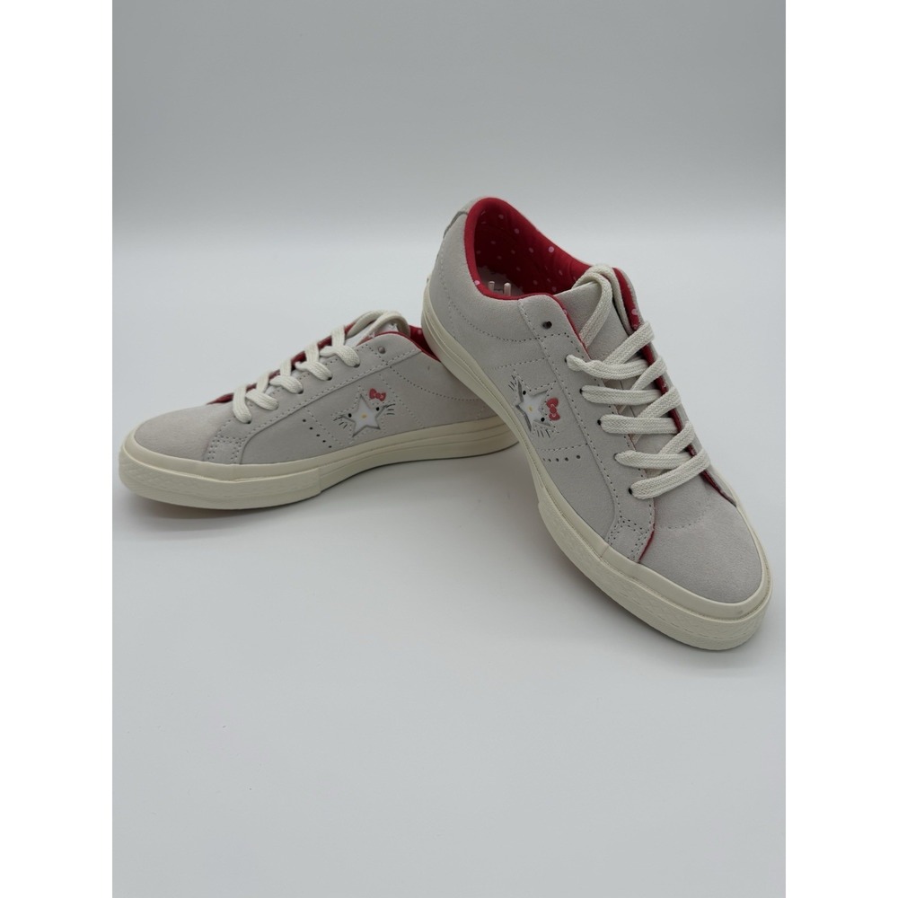 Converse Hello Kitty x One‎ Star Suede Top Low White-Size 6.5-Rare Collaboration